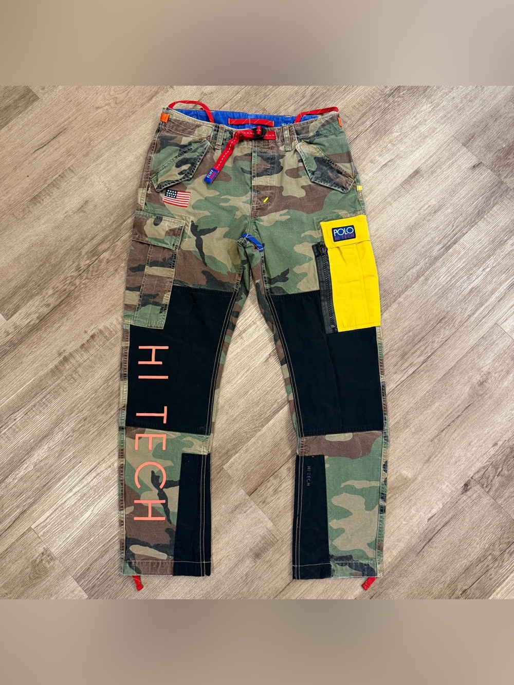 Polo Ralph Lauren Hi Tech Climb Camo Cargo Sportsman Snow Beach Pants Size 30x30